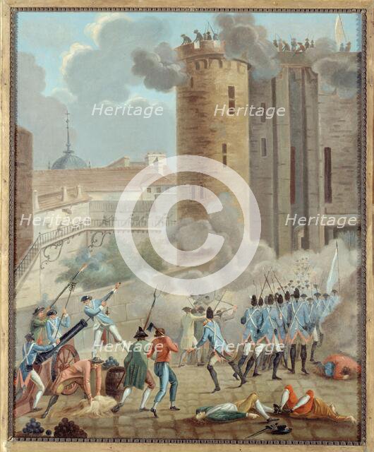 Storming of the Bastille, July 14, 1789. Creator: Unknown.