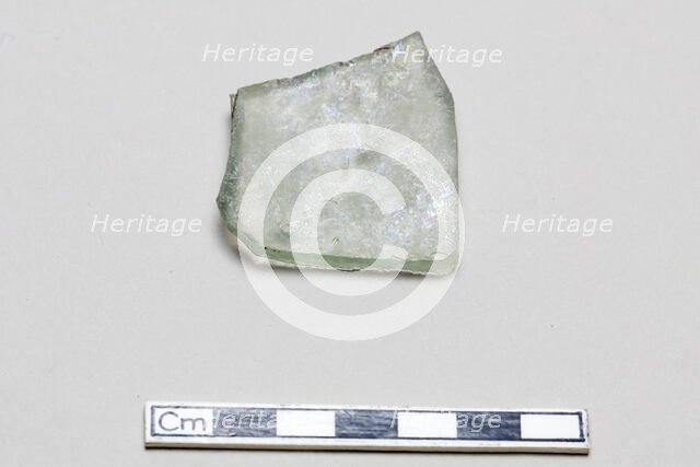 Glass fragment, early 17th-mid 18th century. Creator: Unknown.