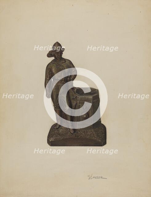 Match Holder, c. 1939. Creator: Selma Sandler.