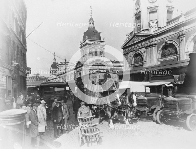 Smithfield Market, London, c1920s-1930s. Artist: George Davison Reid