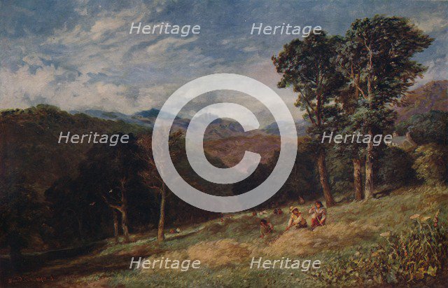 'Haymaking, near Conway', c1852. Artist: David Cox the elder.