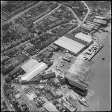 British Hovercraft Corporation  Ltd Works, East Cowes, 1970. Creator: Aerofilms.