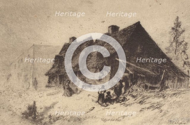 Negro's Huts at Wilmington, N. C., 1880. Creator: John Mackie Falconer.