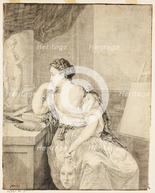 Portrait of Madame de Poullain, n.d. Creator: Unknown.