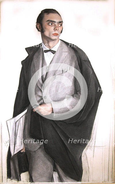 Portrait of the choreographer and ballet dancer Léonide Massine (1896-1979), 1922. Creator: Sorin, Saveli Abramovich (1878-1953).