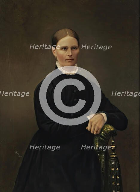 Portrait of mother Johanna Bergman, 1864-1867. Creator: Waldemar Bergman.