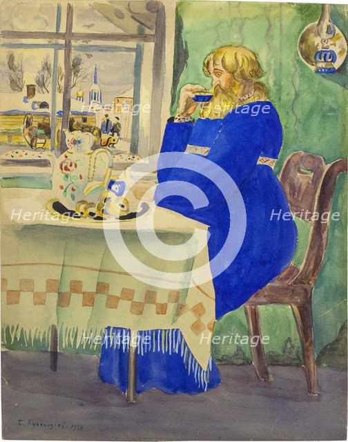 The coachman in Traktir.