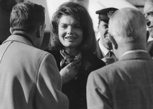Jacqueline Kennedy (1929-1994) arriving in Rome from Gstaad, 1966. Artist: Unknown