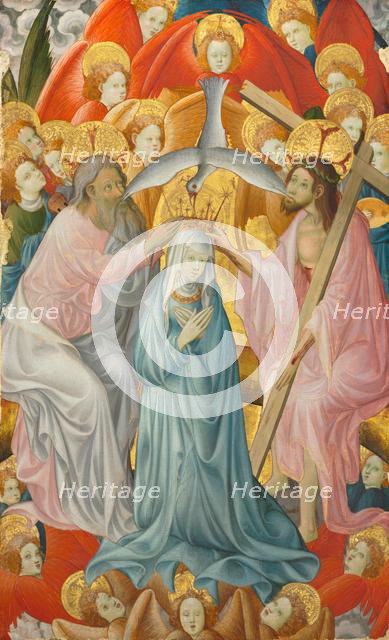 The Coronation of the Virgin with the Trinity, c. 1400. Creator: Master of Rubielos de Mora (Spanish).