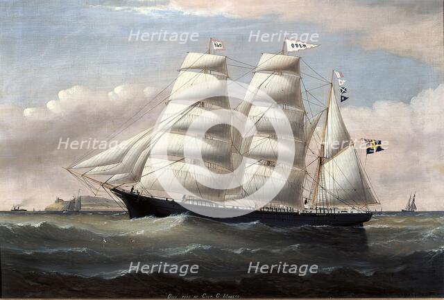 Barque Oden, (c1840s). Creator: O. P. Kolsboe.