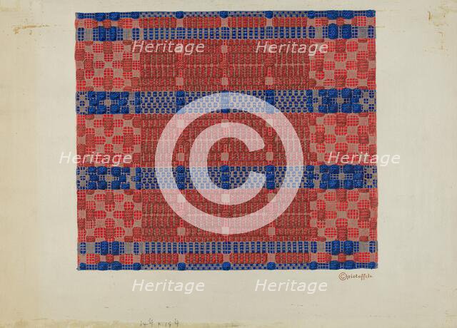 Coverlet, c. 1937. Creator: Cornelius Christoffels.