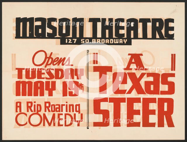 A Texas Steer, Los Angeles, 1936. Creator: Unknown.