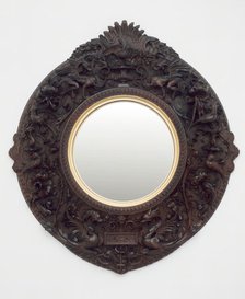 Mirror, Siena, 1870. Creators: Carlo Bartolozzi, Nicodemo Ferri.