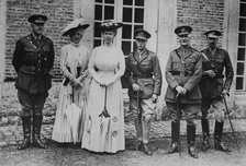 Sir Arthur Sloggett, Queen Mary, Prince of Wales, 11 Jul 1917. Creator: Bain News Service.