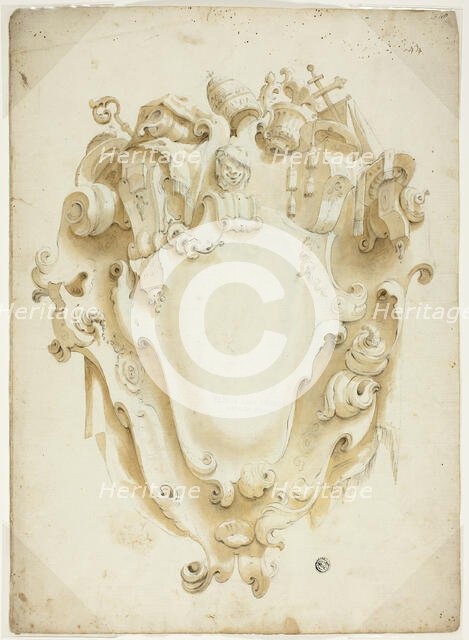 Design for Ecclesiastical Escutcheon, n.d. Creator: Unknown.