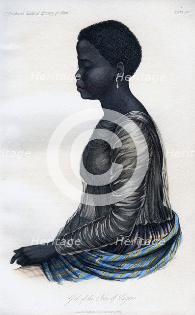 'Girl of the Isle of Luzon', 1848. Artist: Unknown