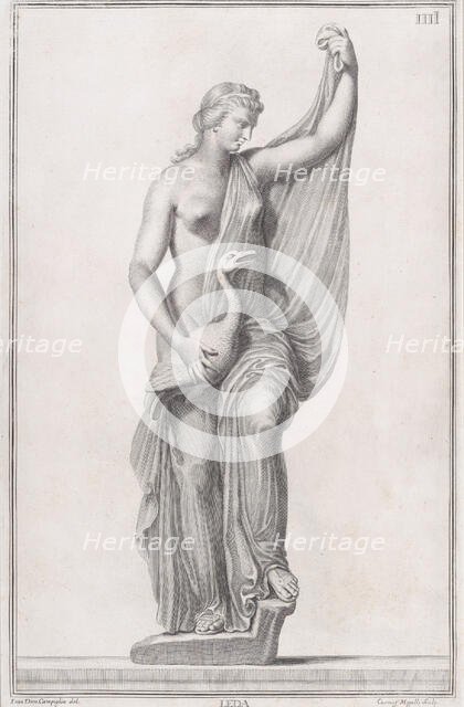 Statue of Leda and the Swan, 1734. Creators: Cosimo Mogalli, Giovanni Domenico Campiglia.