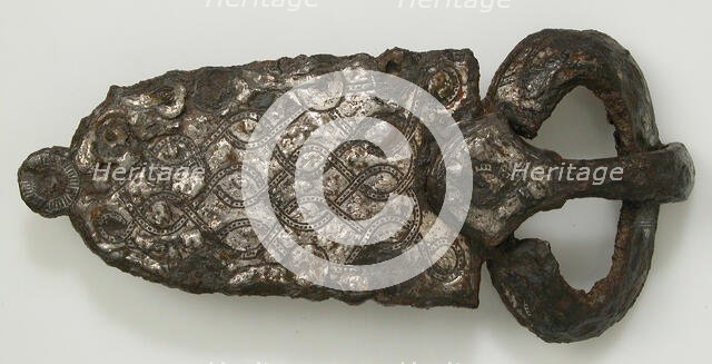 Belt Buckle, Frankish or Burgundian, 7th century. Creator: Unknown.