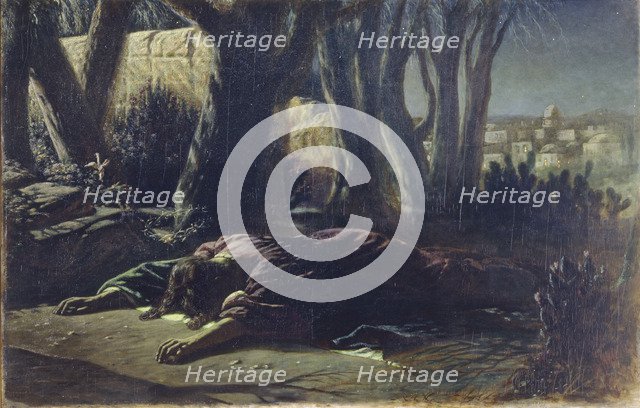 Christ at the Garden of Gethsemane, 1878. Artist: Perov, Vasili Grigoryevich (1834-1882)