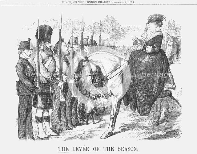 'The Levée of the Season', 1874.  Artist: Joseph Swain
