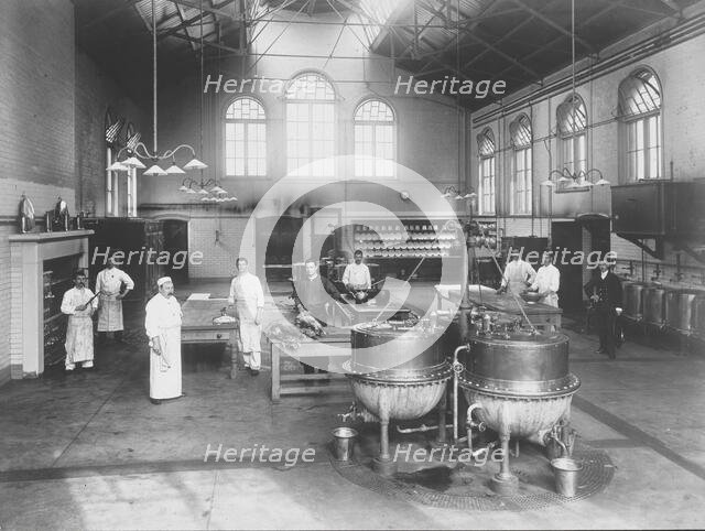 Claybury Asylum, Woodford, Essex: a kitchen, [1893?]. Creator: London & County Photographic Co.