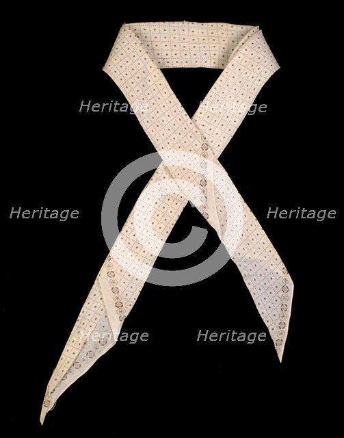 Cravat, American, ca. 1850. Creator: Unknown.