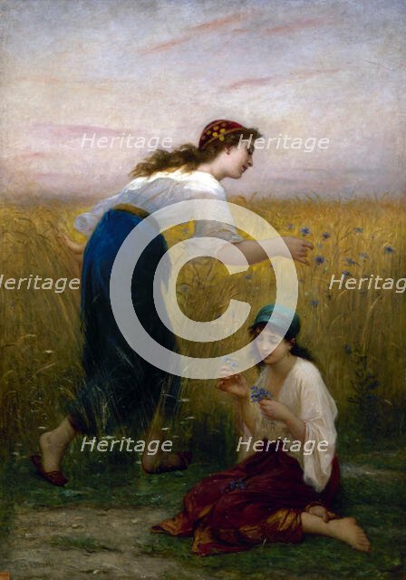 Les Bleuets, c.1882. Creator: Charles Zacharie Landelle.