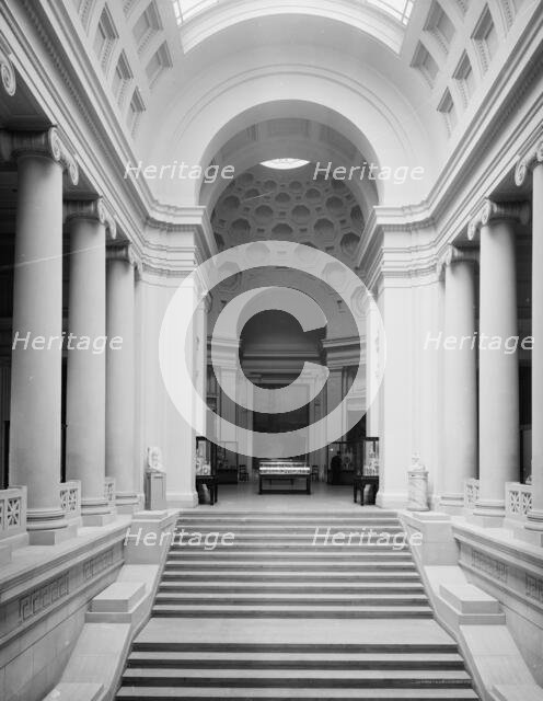 Stairway and rotunda, Museum of Fine Arts, Boston, Mass., c.between 1910 and 1920. Creator: Unknown.