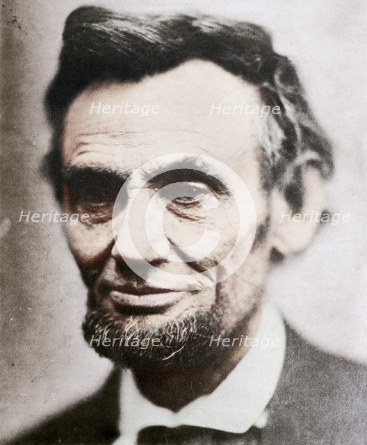 Last photograph of Abraham Lincoln, (1809-1865), April 1865. Artist: Unknown