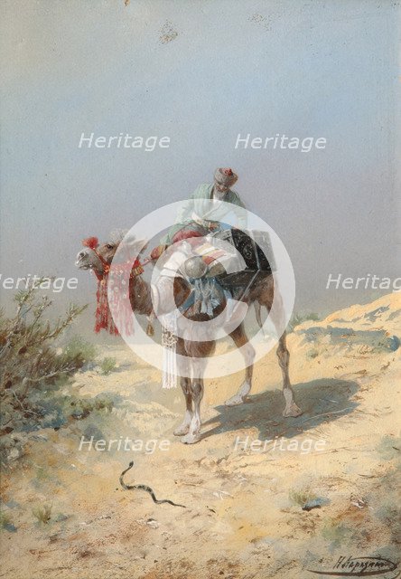 In the Desert. Artist: Karasin, Nikolai Nikolayevich (1842-1908)