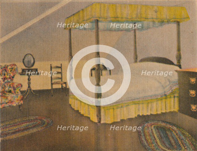 'Mrs. Washington's Bedroom', 1946. Artist: Unknown.