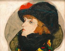 Portrait of Ida Roessler , 1912. Creator: Schiele, Egon (1890-1918).