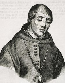 Alonso Fernandez de Madrigal, known as Alonso Tostado, (1410-1455), Spanish clergyman..., 1852.  Creator: Unknown.