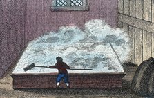 Rock Salt: Refining salt, Northwich, Cheshire, England, c19th century. Artist: Unknown