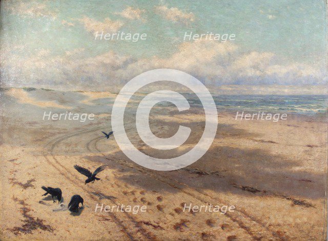 'Newton sands', 1889. Artist: Herbert Charles Sheppard