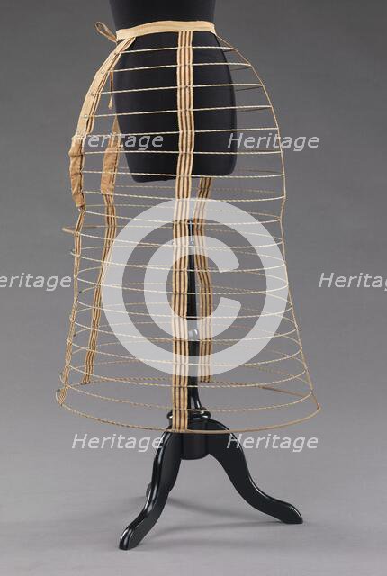 Cage crinoline, American, 1870-72. Creator: Unknown.