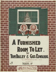 'A furnished room to let', 1900. Creator: Bert Cobb.