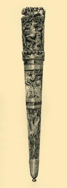 Dagger and sheath, c1360-1400, (1881).  Creator: J Brooke.
