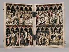 Diptych with Scenes from the Passion, French, 14th century. Creator: Unknown.
