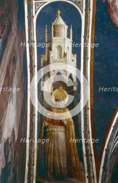 'St Ambrose', mid 15th century. Artist: Fra Angelico