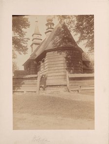 Church of St Catherine (non-existent) - general view from the south-east, Bóbrka, 1898. Creator: Unknown.
