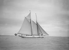 The schooner 'Esma', 1911. Creator: Kirk & Sons of Cowes.