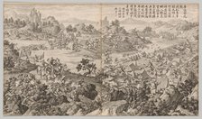 Battle of Kulongkui: from Battle Scenes of the Quelling of Rebellions…,  c. 1765-1774. Creator: Jean Damascene Sallusti (Italian, d. 1781).