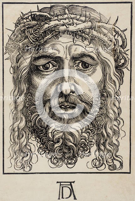 The Head of Christ Crowned with Thorns, c1520. Creator: Sebald Beham.