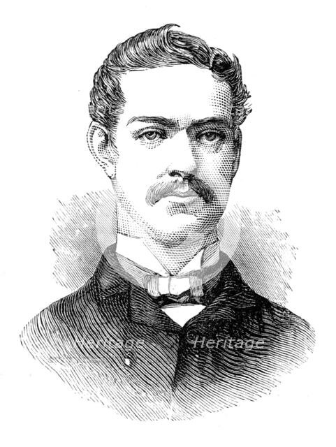 The Universities' Boat-Race: the Cambridge crew, 1881.  Creator: Unknown.