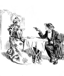 "22a, Curzon Street," the new play at the Garrick Theatre, 1898. Creator: Carl Hentschel.