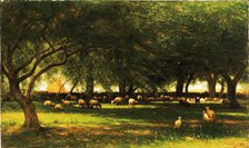 Noon in the Orchard, 1900. Creator: Worthington Whittredge.