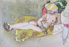 The Yellow Sultan's Wife, 1916. Artist: Bakst, Léon (1866-1924)