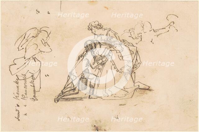 Study for "The Return of King Friedrich II from Küstrin", c. 1850s. Creator: Emanuel Gottlieb Leutze.