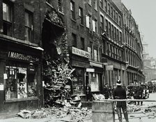 55 Houndsditch, City of London: damage caused by fire, 1924. Creator: Unknown.